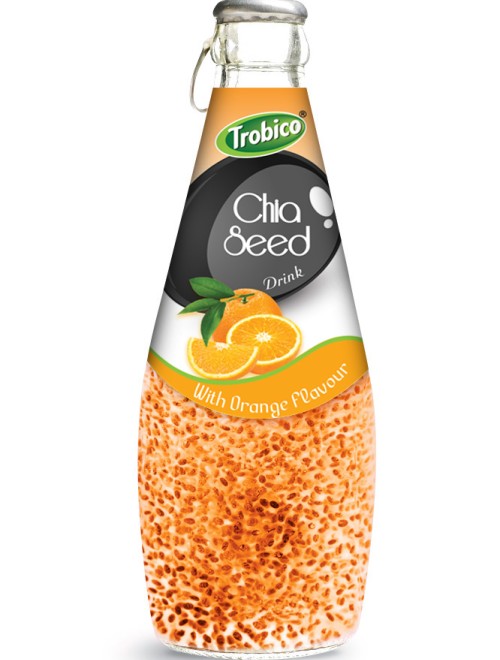 290ml chia seed drink with Orange Flavour
